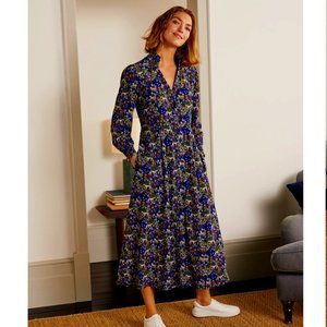 Boden Midi Shirt Dress - Cheetah print